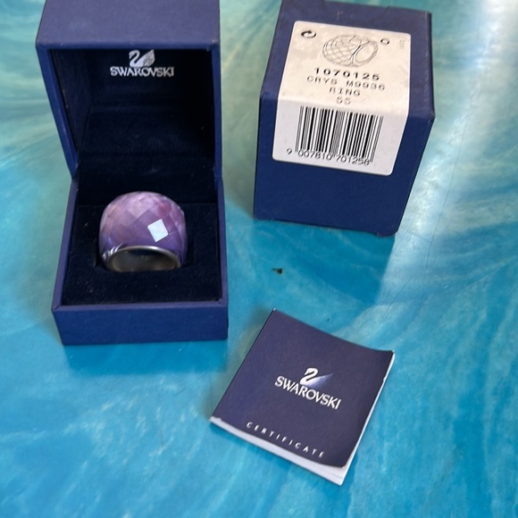 Swarovski Nirvana Tanzanite Ring Authentic - Picture 7 of 7